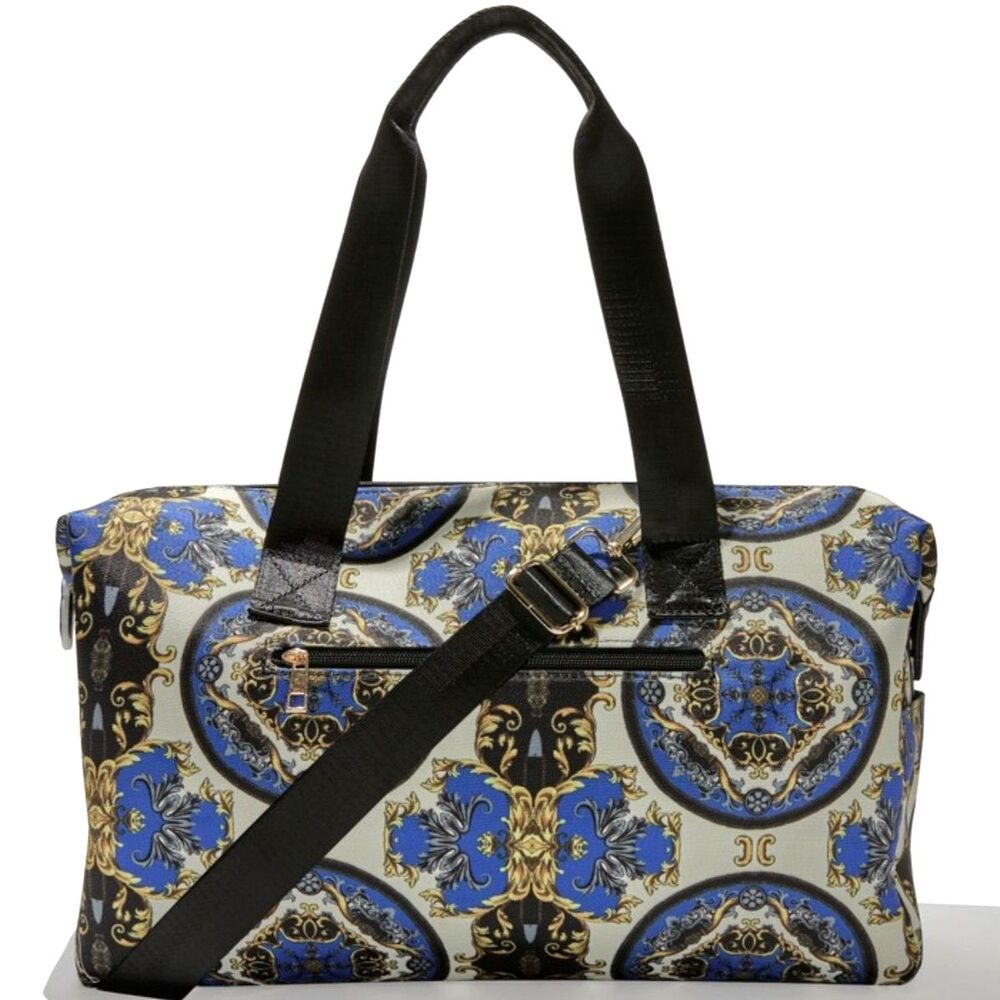 NWT Alice + Olivia A+O X FABFITFUN Duffle Bag in Regal Romance Sapphire
